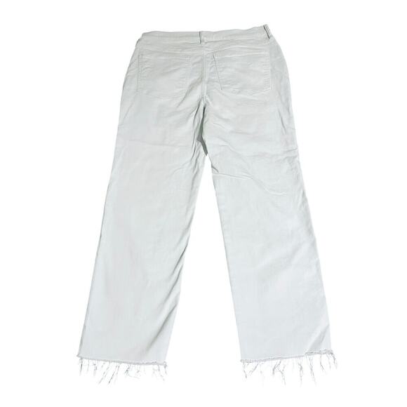 NWOT J.Crew White stovepipe straight jean signature stretch+ Raw Hem Size 34 - Picture 3 of 8